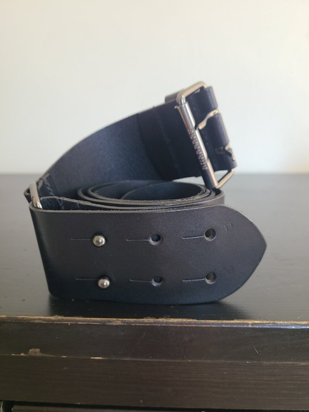Burberry Women's Leather Belt Black size 1